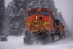 BNSF 5165 DPU on Z train 